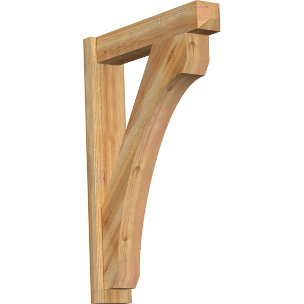 Ekena Millwork Legacy Craftsman Rough Sawn Outlooker, Western Red Cedar, 6"W x 28"D x 40"H OUT06X28X40LEC04RWR - main